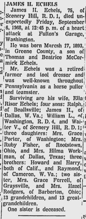 James H. Eckels obit